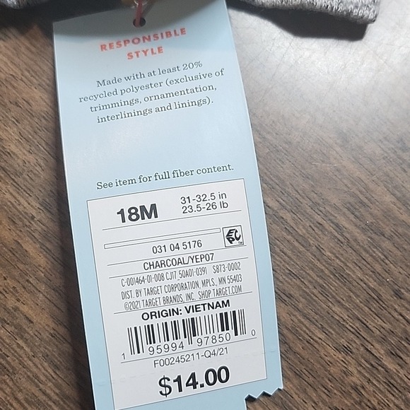 Cat & Jack Shamrock Outfit - Picture 5 of 7